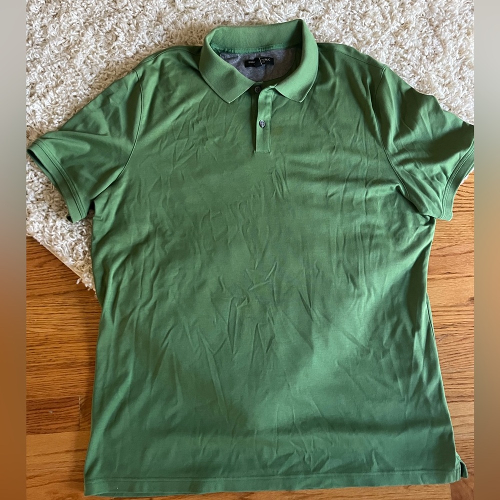 Banana Republic Green Polo Shirt XXL short sleeve